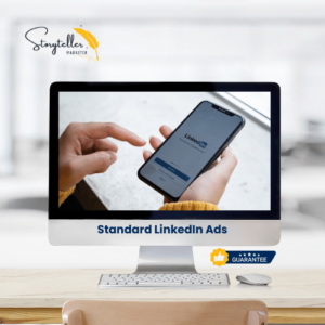 Image showcasing Storyteller Marketer's Standard LinkedIn Ads Service – Your platform to a robust LinkedIn marketing strategy.