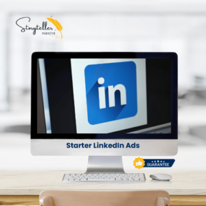 Image showcasing Storyteller Marketer's Basic LinkedIn Ads Service – Your gateway to an effective LinkedIn advertising strategy.