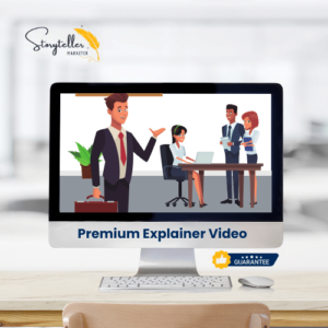 Image illustrating Premium Explainer Video service by Storyteller Marketer – Dive into top-tier video marketing with our premium explainer videos, ensuring maximum audience engagement.